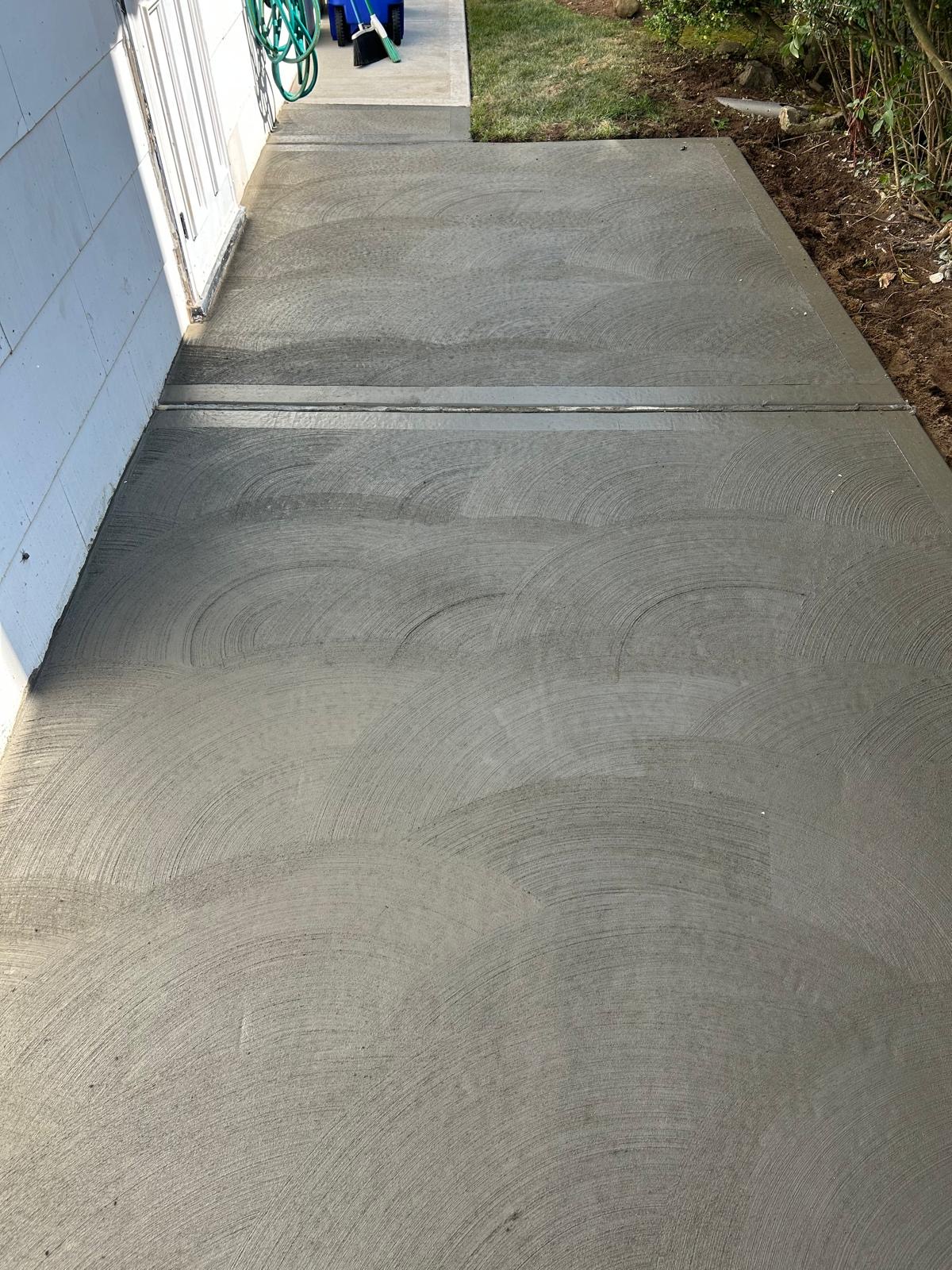 Driveway concrete work