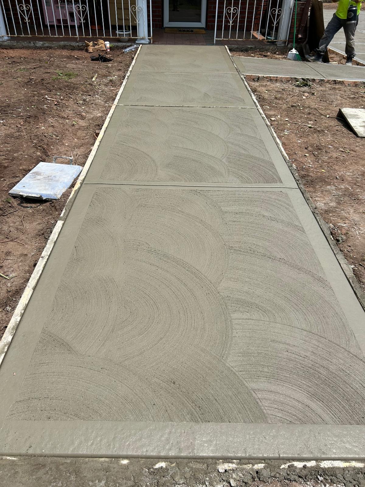 New walkway installation