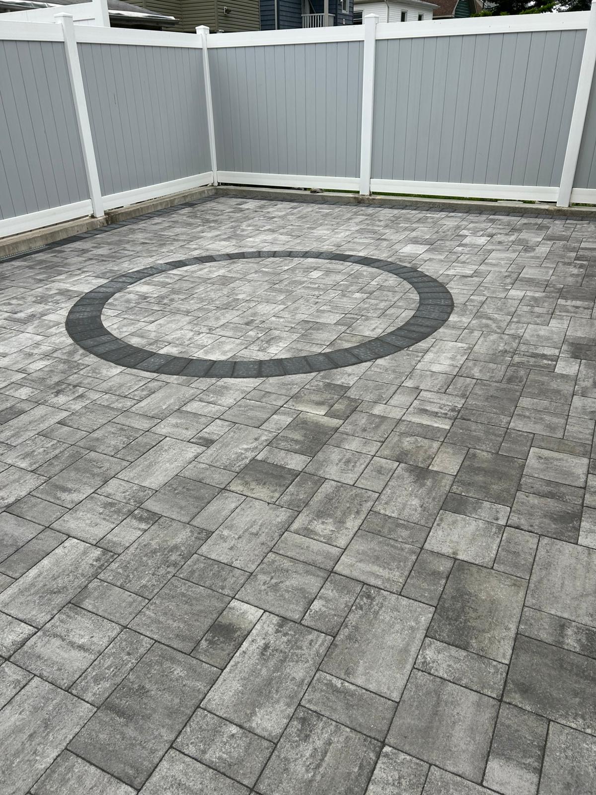 Custom paver patio